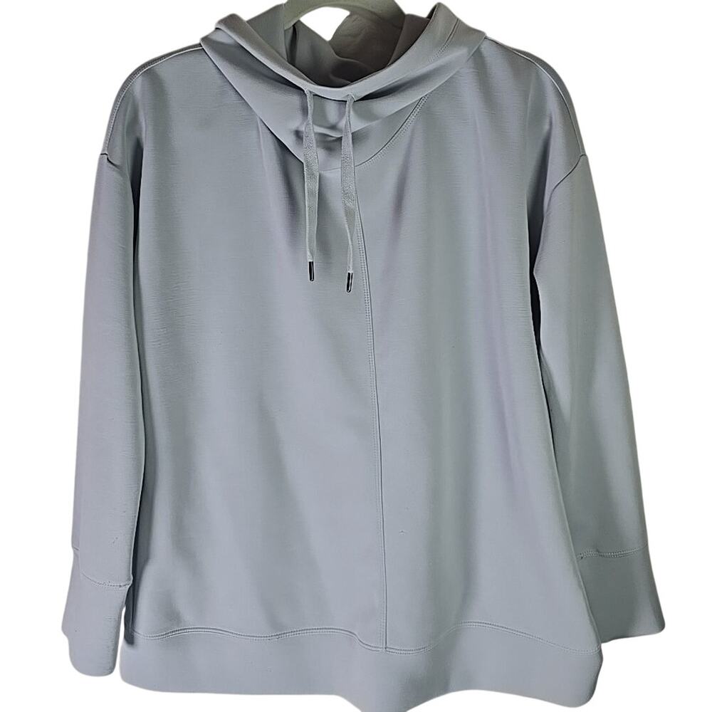 Cable & Gauge Light Gray Hooded Pullover Sweatshirt